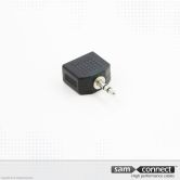 3.5mm mini Jack to 2x 3.5mm mini Jack plug, m/f