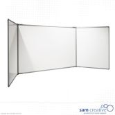 Whiteboard 5-panel Pro Series enamel 120x150 cm