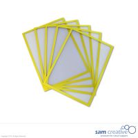 Magnetic document holder A4 yellow set 5 pcs