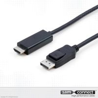 Displayport to HDMI cablel, 3m, m/m