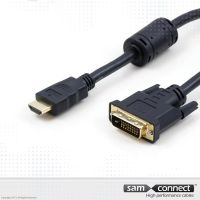 HDMI to DVI-D cable, 3m, m/m