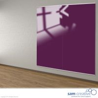 Glass Whiteboard Wall Panel 100x200 cm purple