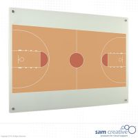 Whiteboard Glass Solid Basketball 120x150 cm