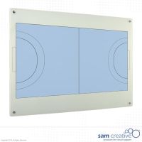 Whiteboard Glass Solid Handball 120x150 cm
