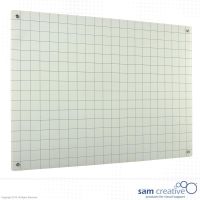 Whiteboard Glass Squared 5x5 cm 120x240 cm