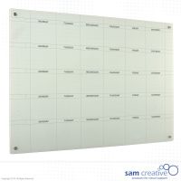 Whiteboard Glass 5-Week Mon-Sat 100x200 cm