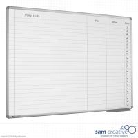 Whiteboard Day Planner To-Do 100x200 cm