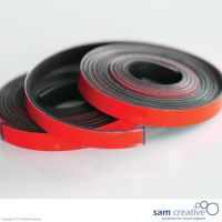 Magnetic whiteboard planning tape 5mm red 2m