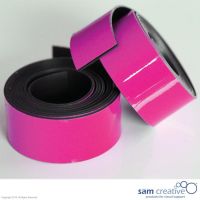Magnetic whiteboard planning tape 20mm pink 2m