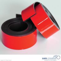 Magnetic whiteboard planning tape 20mm red 2m