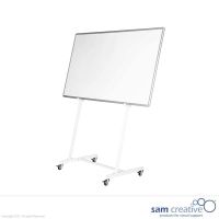 Mobile universal whiteboard stand large white