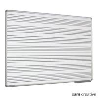 Whiteboard Music Bars 120x240 cm
