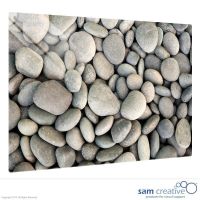 Whiteboard Glass Solid Pebbles 60x90 cm